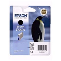 Epson Penguin T5591 Ink Cartridge, Black Single Pack, C13T55914010